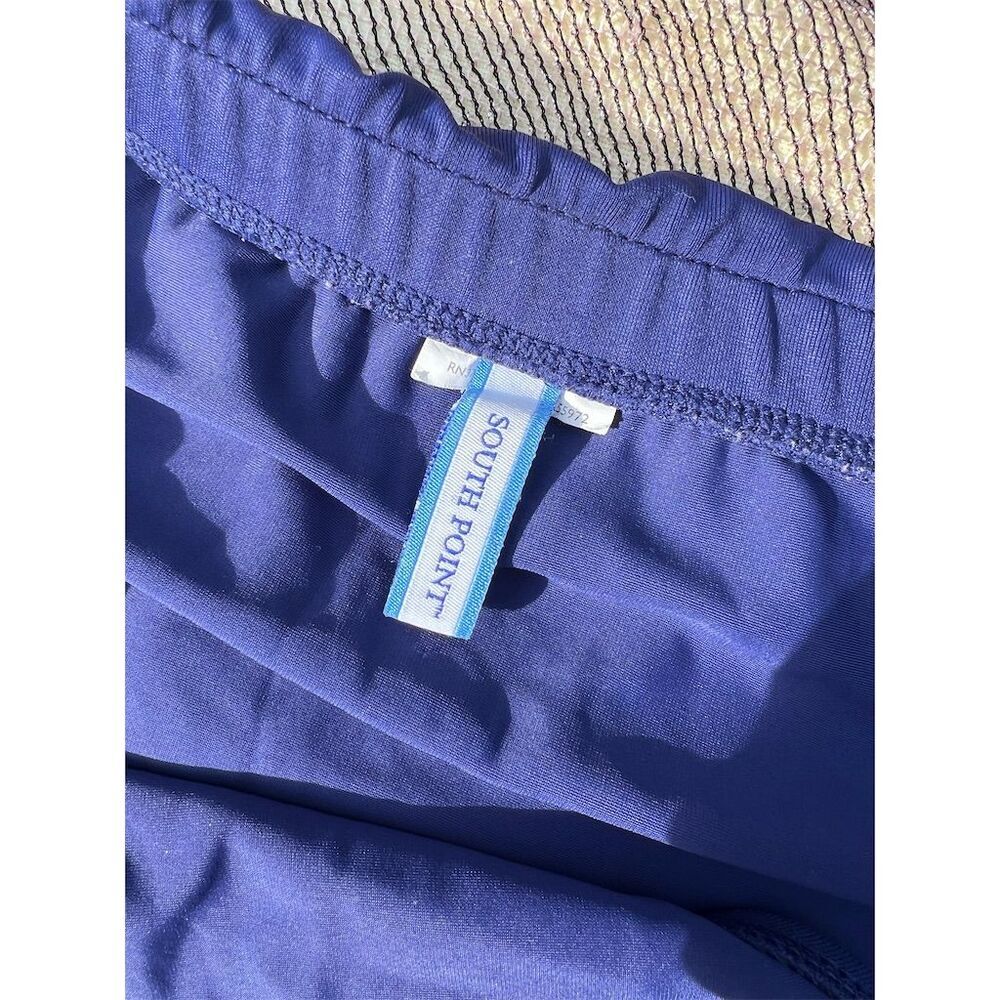 Swim Skirt M Blue Solid with Built-in Briefs - Picture 3 of 8